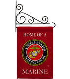 Home of Marine Corps - Military Americana Vertical Impressions Decorative Flags HG108473 Made In USA