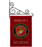 Home of Marine Corps - Military Americana Vertical Impressions Decorative Flags HG108473 Made In USA