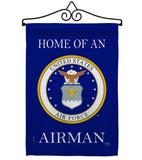 Home of Airman - Military Americana Vertical Impressions Decorative Flags HG108475 Made In USA