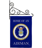 Home of Airman - Military Americana Vertical Impressions Decorative Flags HG108475 Made In USA
