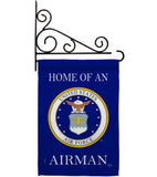 Home of Airman - Military Americana Vertical Impressions Decorative Flags HG108475 Made In USA