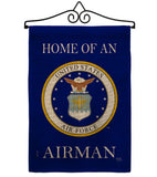 Home of Airman - Military Americana Vertical Impressions Decorative Flags HG108475 Made In USA