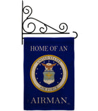 Home of Airman - Military Americana Vertical Impressions Decorative Flags HG108475 Made In USA