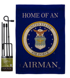 Home of Airman - Military Americana Vertical Impressions Decorative Flags HG108475 Made In USA