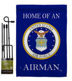 Home of Airman - Military Americana Vertical Impressions Decorative Flags HG108475 Made In USA