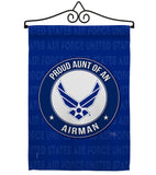 Proud Aunt Airman - Military Americana Vertical Impressions Decorative Flags HG108487 Made In USA