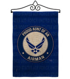 Proud Aunt Airman - Military Americana Vertical Impressions Decorative Flags HG108487 Made In USA