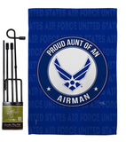 Proud Aunt Airman - Military Americana Vertical Impressions Decorative Flags HG108487 Made In USA