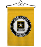 Proud Aunt Soldier - Military Americana Vertical Impressions Decorative Flags HG108488 Made In USA