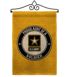 Proud Aunt Soldier - Military Americana Vertical Impressions Decorative Flags HG108488 Made In USA