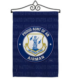 Air Force Proud Aunt Airman - Military Americana Vertical Impressions Decorative Flags HG108489 Made In USA