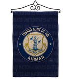 Air Force Proud Aunt Airman - Military Americana Vertical Impressions Decorative Flags HG108489 Made In USA