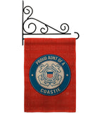 Proud Aunt Coastie - Military Americana Vertical Impressions Decorative Flags HG108490 Made In USA