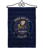Seabees Proud Aunt Sailor - Military Americana Vertical Impressions Decorative Flags HG108494 Made In USA