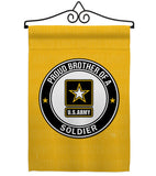 Proud Brother Soldier - Military Americana Vertical Impressions Decorative Flags HG108497 Made In USA