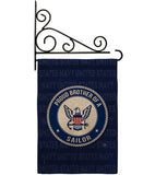 Proud Brother Sailor - Military Americana Vertical Impressions Decorative Flags HG108502 Made In USA