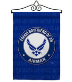 Proud Boyfriend Airman - Military Americana Vertical Impressions Decorative Flags HG108505 Made In USA