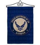 Proud Boyfriend Airman - Military Americana Vertical Impressions Decorative Flags HG108505 Made In USA