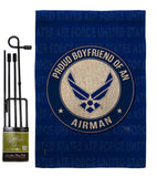 Proud Boyfriend Airman - Military Americana Vertical Impressions Decorative Flags HG108505 Made In USA