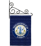 Air Force Proud Boyfriend Airman - Military Americana Vertical Impressions Decorative Flags HG108507 Made In USA