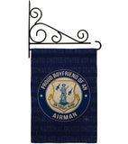 Air Force Proud Boyfriend Airman - Military Americana Vertical Impressions Decorative Flags HG108507 Made In USA