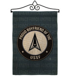 Proud Boyfriend USSF - Military Americana Vertical Impressions Decorative Flags HG108513 Made In USA