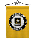 Proud Dad Soldier - Military Americana Vertical Impressions Decorative Flags HG108515 Made In USA