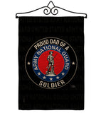 Army Proud Dad Soldier - Military Americana Vertical Impressions Decorative Flags HG108519 Made In USA