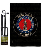 Army Proud Dad Soldier - Military Americana Vertical Impressions Decorative Flags HG108519 Made In USA