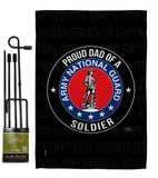 Army Proud Dad Soldier - Military Americana Vertical Impressions Decorative Flags HG108519 Made In USA