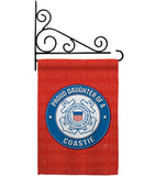 Proud Daughter Coastie - Military Americana Vertical Impressions Decorative Flags HG108526 Made In USA