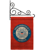 Proud Daughter Coastie - Military Americana Vertical Impressions Decorative Flags HG108526 Made In USA