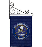 Seabees Proud Daughter Sailor - Military Americana Vertical Impressions Decorative Flags HG108530 Made In USA