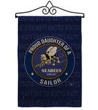 Seabees Proud Daughter Sailor - Military Americana Vertical Impressions Decorative Flags HG108530 Made In USA