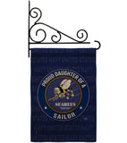 Seabees Proud Daughter Sailor - Military Americana Vertical Impressions Decorative Flags HG108530 Made In USA