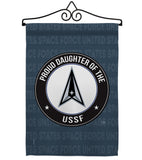 Proud Daughter USSF - Military Americana Vertical Impressions Decorative Flags HG108531 Made In USA