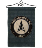 Proud Daughter USSF - Military Americana Vertical Impressions Decorative Flags HG108531 Made In USA