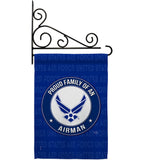 Proud Family Airman - Military Americana Vertical Impressions Decorative Flags HG108532 Made In USA