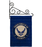 Proud Family Airman - Military Americana Vertical Impressions Decorative Flags HG108532 Made In USA