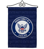 Proud Family Sailor - Military Americana Vertical Impressions Decorative Flags HG108538 Made In USA