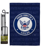 Proud Family Sailor - Military Americana Vertical Impressions Decorative Flags HG108538 Made In USA
