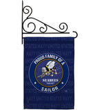 Seabees Proud Family Sailor - Military Americana Vertical Impressions Decorative Flags HG108539 Made In USA