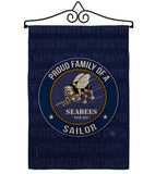 Seabees Proud Family Sailor - Military Americana Vertical Impressions Decorative Flags HG108539 Made In USA