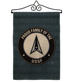 Proud Family USSF - Military Americana Vertical Impressions Decorative Flags HG108540 Made In USA