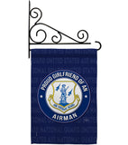 Air Force Proud Girlfriend Airman - Military Americana Vertical Impressions Decorative Flags HG108543 Made In USA