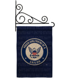 Proud Girlfriend Sailor - Military Americana Vertical Impressions Decorative Flags HG108547 Made In USA