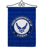 Proud Grandparent Airman - Military Americana Vertical Impressions Decorative Flags HG108550 Made In USA