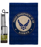 Proud Grandparent Airman - Military Americana Vertical Impressions Decorative Flags HG108550 Made In USA