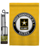 Proud Grandparent Soldier - Military Americana Vertical Impressions Decorative Flags HG108551 Made In USA