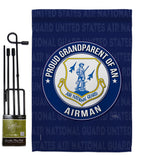 Air Force Proud Grandparent Airman - Military Americana Vertical Impressions Decorative Flags HG108552 Made In USA